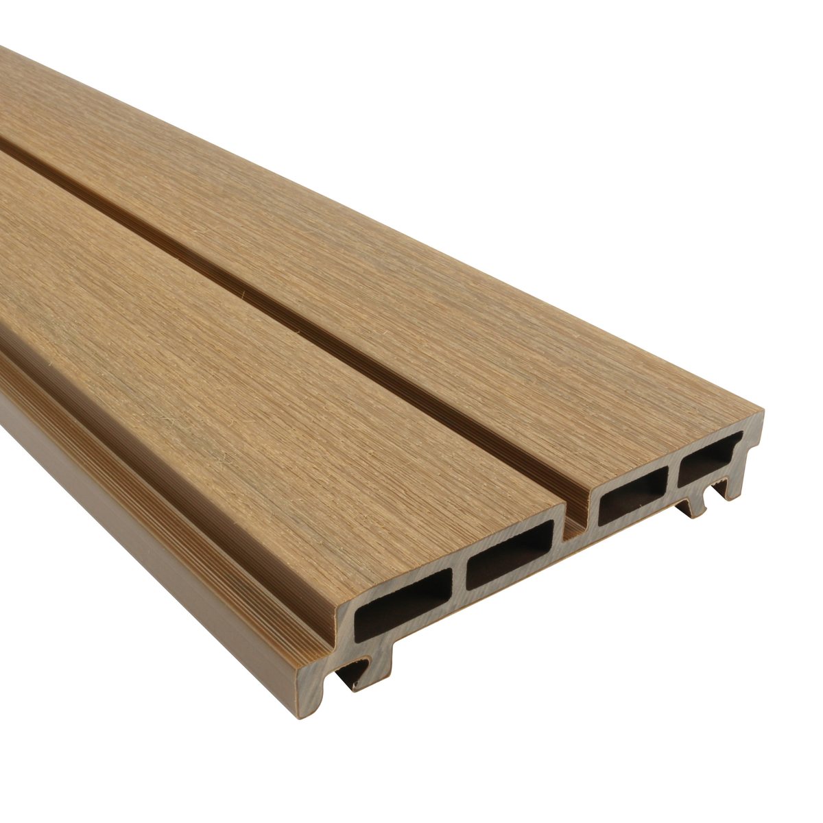 NewClick Rhombus Wide panel in oak, two wide battens on an integrated frame