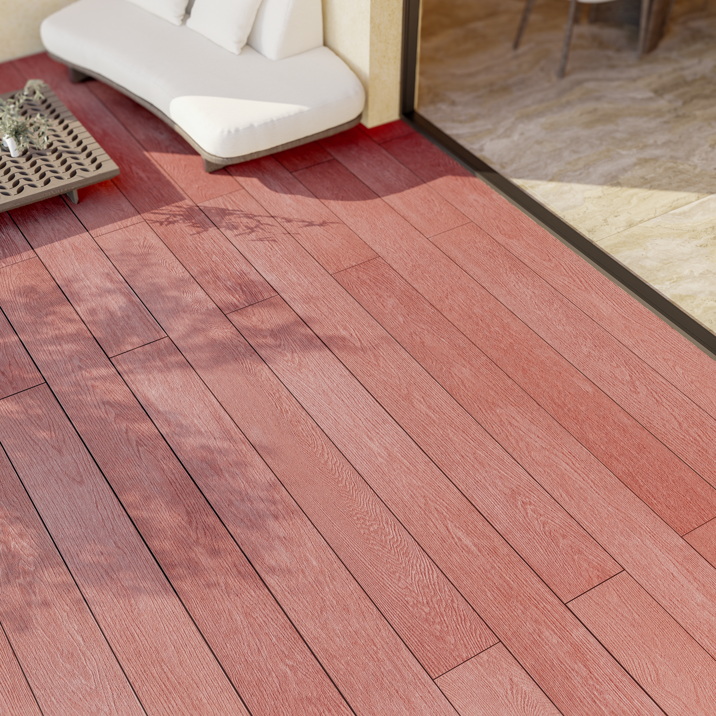 NewDeck Vlonderplank Padouk Red 244Γ20x2.8cm - Afbeelding 4