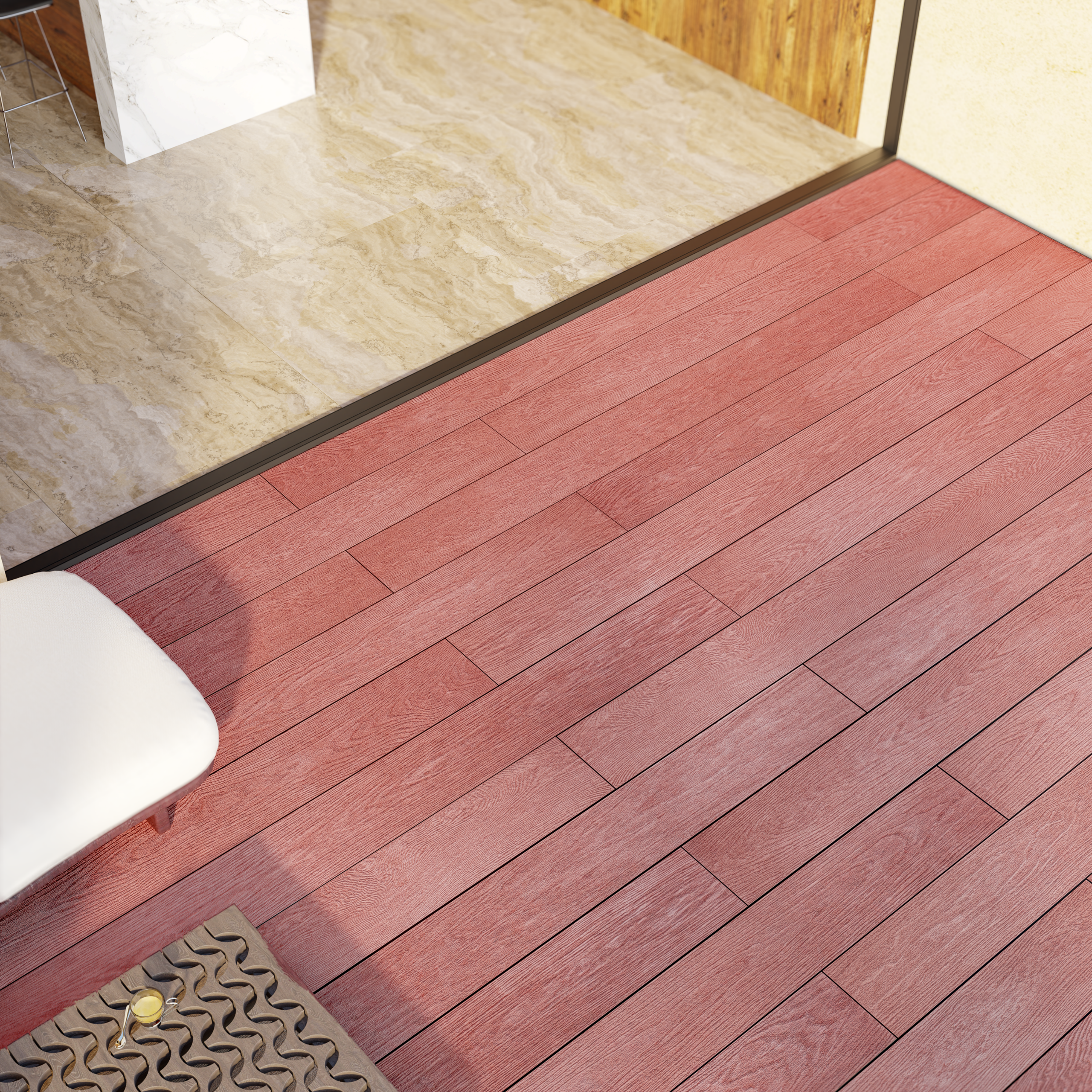 NewDeck Vlonderplank Padouk Red 244Γ20x2.8cm - Afbeelding 3