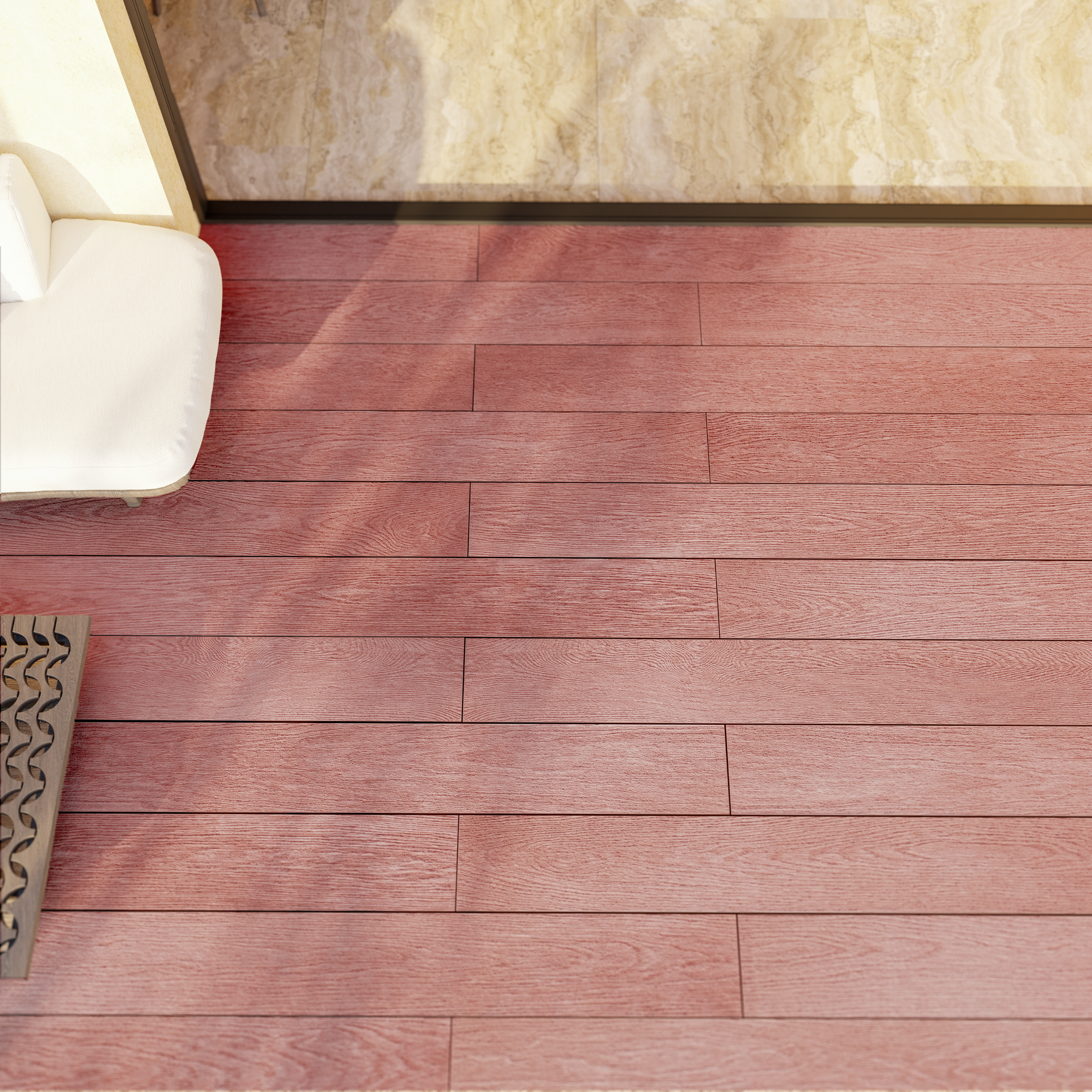 NewDeck Vlonderplank Padouk Red 244Γ20x2.8cm - Afbeelding 2